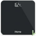 thumbnail image 2 of iHome Digital Battery Powered Bathroom Scale 397 lbs Black & White, Healthcare Use, 2 of 11