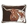 thumbnail image 3 of Peking Handicraft Longhorn Hook Pillow, 16 by 22-Inch, Multicolor, 3 of 3