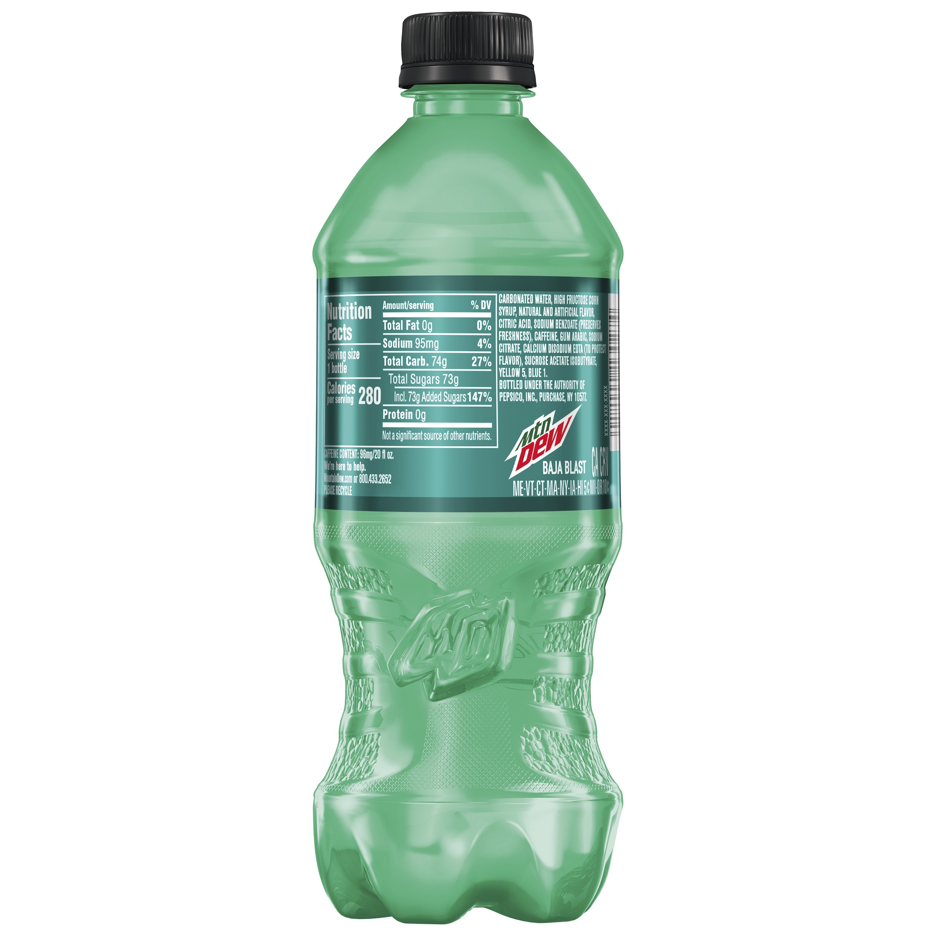 20 Oz Mountain Dew Nutrition Facts Caffeine Besto Blog