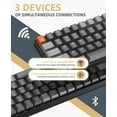 thumbnail image 2 of ZIYOULANG K68 60% Wireless Mechanical Keyboard, Bluetooth 5.0/2.4GHz, Ergonomic, Blue Switch, 2 of 8