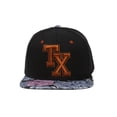 thumbnail image 1 of City Caps Black/Floral Adjustable Snapback - Texas, 1 of 2