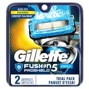 Gillette Fusion5 ProShield Chill Men's Razor Blades, 2 Blade Refills