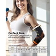 thumbnail image 4 of 2-Pack Elbow Compression Sleeves for Tendonitis & Tennis Elbow - Pain Relief Brace for Men & Women, Reduce Joint Pain in Tennis, Golf, Workouts, 4 of 8