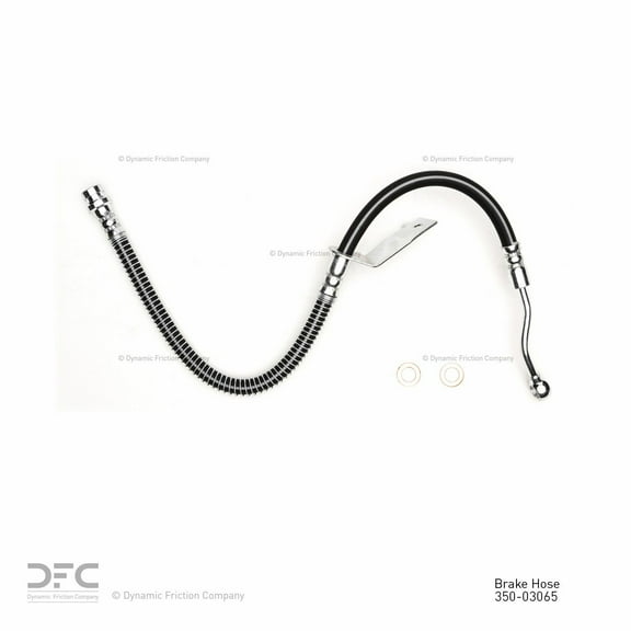 Front Left Dynamic Friction Company Brake Line Hose 350-03065 For 2012-2016 Hyundai Accent