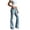 *Light Blue, variant on ClodeEU Women Low Rise Light Wash Flare Bootcut Jeans, Vintage Slim Bell Bottom Denim Pants ,Y2K Casual Trousers Light Blue,Women's Plus M