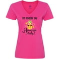thumbnail image 3 of Inktastic Hawaiian Party Pineapple Women's V-Neck T-Shirt, 3 of 5