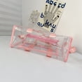 thumbnail image 4 of Bolsa De Hombro Bolso De Hombro Bolso de hombro transparente de PVC cruzados de gran capacidad para viajes (rosa), 4 of 9