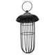 thumbnail image 5 of Comedero Para Pájaros, Techo Extraíble Negro De Gran Capacidad, Comederos Para Pájaros Enjaulados Firmes De 7,9x4,1 Pulgadas Para Zoológico Para Exteriores, 5 of 8