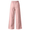 thumbnail image 6 of Hvogkswy Wide Leg Pants for Women, Button High Waist Casual Long Pants with Pockets Flowy Bohemian Vacation Cargo Pants, 6 of 6