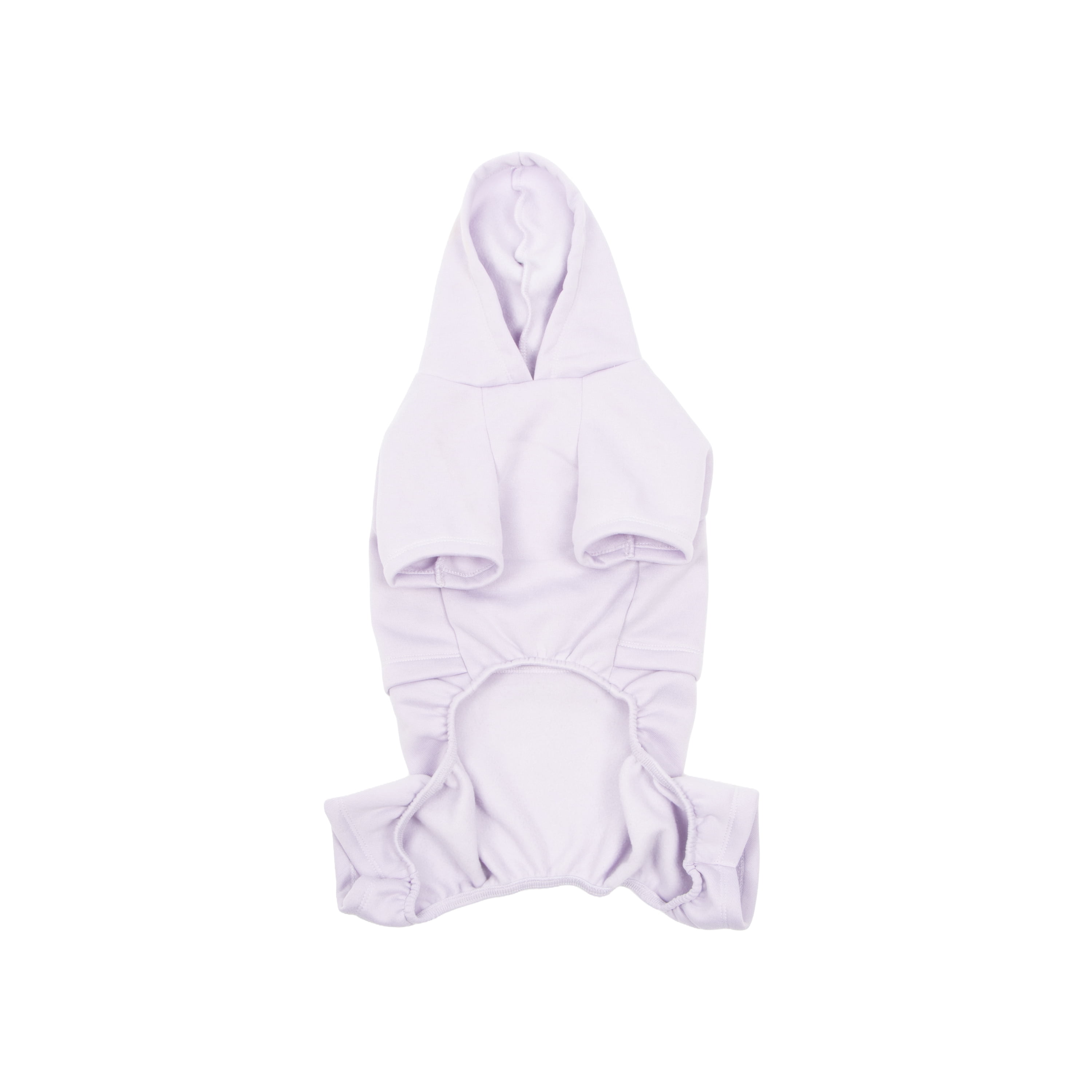 Oodles Hooded Fall One Piece Dog Workout Suit, Purple, Small