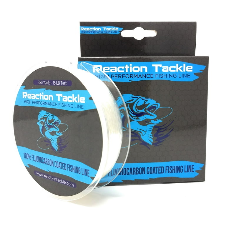 Reaction Tackle Fluoro Coated 15lb 350 yd, Clear