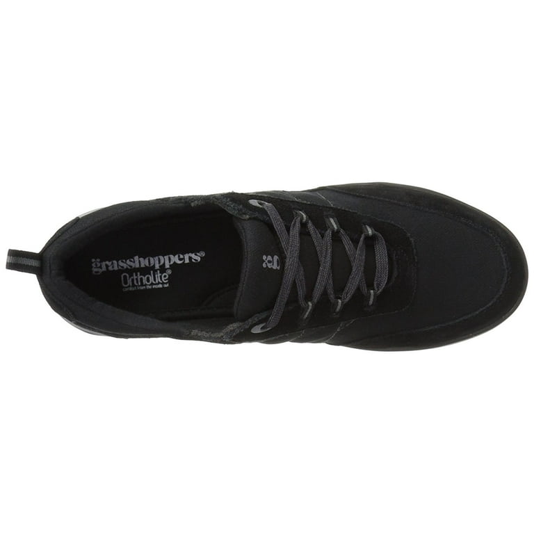 Grasshoppers Women's Explore Lace Fashion Sneaker, New Black, N