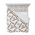 thumbnail image 7 of Quilts Twin-XL Size Bedding Set, Baseball Sport Lightweight Quilted Comforter, Cartoon Classic Baseball Pattern Soft Reversible Bedspread Coverlet with Pillow Covers for All Season, 68" x 98", 7 of 7
