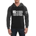 thumbnail image 7 of Men's Casual Flag Print Hooded Sweatshirt, Drawstring Pullover with Long Sleeves and Front Pockets, Fall Spring Street Style Daily Wear,Light Gray,3XL, 7 of 7