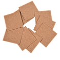 thumbnail image 2 of BUYISI Cork Sheets With Adhesive Backing 2Mm Thick Set Of 50 For Coasters And Crafts Square, 2 of 5