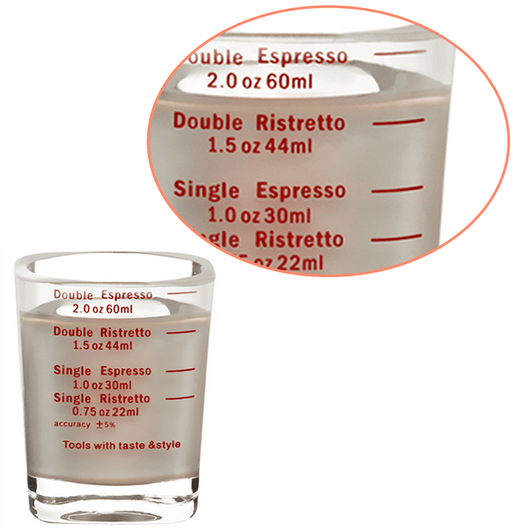 Thickened Double Wall Expresso Shot Glasses Ounce Cup 60ML