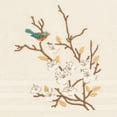 thumbnail image 4 of Authentic Hotel and Spa  Turkish Cotton Blue Bird Embroidered Cream 8-piece Towel Set, 4 of 5