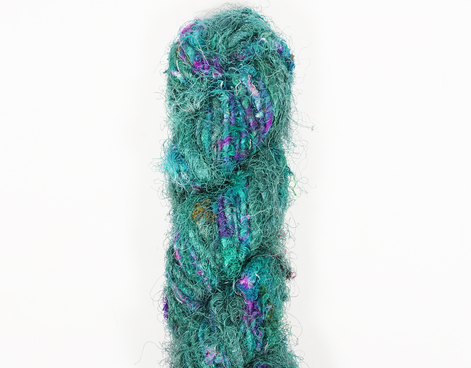 Vintageandyou Recycled Banana Silk Yarn - 300g Pack of 3 | Hand-Spun Natural Fiber Skein for Knitting, Crochet, Weaving & Craft Projects - Soft Art Yarn Made from Viscose Banana Fibers - Single Skein