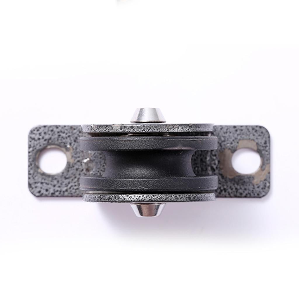 2Pcs Solid Fixed Pulley Block 661lbs Cable Machine Loading 300kg Roller Guide 