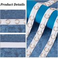 thumbnail image 4 of 5 Yards Cotton Sewing Tape with Metal Ring for Shoe Bag Accessories White 19x2mm, 4 of 6