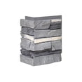 thumbnail image 2 of WallWell Fogstone Faux Stone Corner Pieces - 24.6" High (Overlapped) x 16.5" Combined Return - Waterproof High-Density Polyurethane Siding Accessory - 1 Pair (2 Pieces), 2 of 4