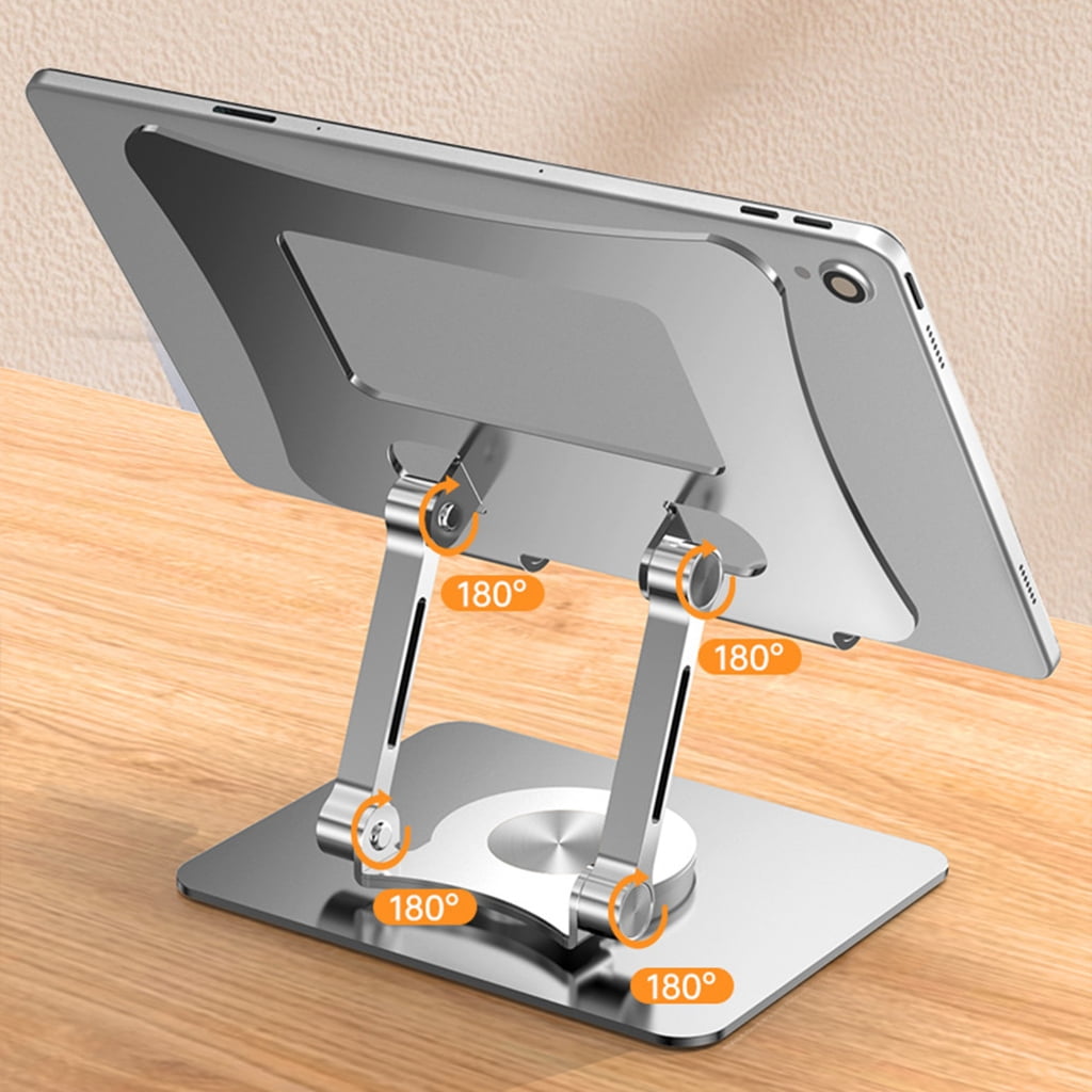Tizuqe Adjustable Laptop Stand with 360 Degree Rotatable Base Foldable Laptop Holder for Desk Ergonomic Computer Notebook