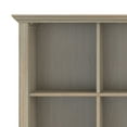 thumbnail image 3 of Acadian 48 inch x 57 inch Solid Wood Transitional 12 Cube Storage in Distressed Grey, 3 of 10