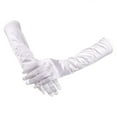 thumbnail image 2 of Womens Satin Long Gloves Opera Wedding Bridal Evening Party Prom Gloves, 2 of 9