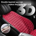 thumbnail image 6 of Tunhigl Car Seat Cushion and Backrest Set with Cooling Gel, All-Season Ergonomic Lumbar Support, Non-Slip Breathable Car Seat Pad for Driving Comfort, Back Support for Long Drives Red, 6 of 9