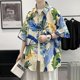 thumbnail image 2 of Camisas finas de verano 2024 para hombre, camisa hawaiana de manga corta para playa, blusas holgadas informales con estampado de moda para hombre, blusas con cuello vuelto, 2 of 5