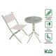 thumbnail image 2 of Juego De Comedor Mueble Exterior Para Jardín Mesa y 2 Sillas beige, 2 of 7