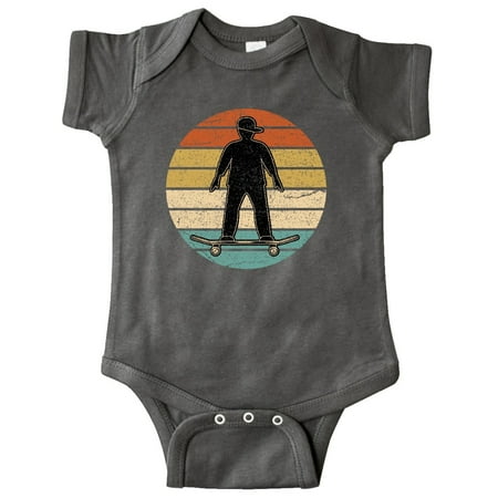 

Inktastic Skateboarding Retro Sunset Skateboarder Gift Baby Boy Bodysuit