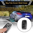 thumbnail image 2 of Funda de Llave de Coche de TPU Silicona en Negro y Tono Plateado para VW Golf 4 5 6 MK4 MK5 MK6 Polo GTI Transporter T4 T5 T6 - Funda de Llave de Control Remoto de 2 Botones, 2 of 6