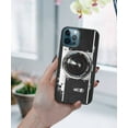 thumbnail image 5 of WIRESTER Shockproof Soft Rubber Cover Case for Apple iPhone 12 Pro Max 6.7" 2020, Retro Vintage Camera Zoom, 5 of 5