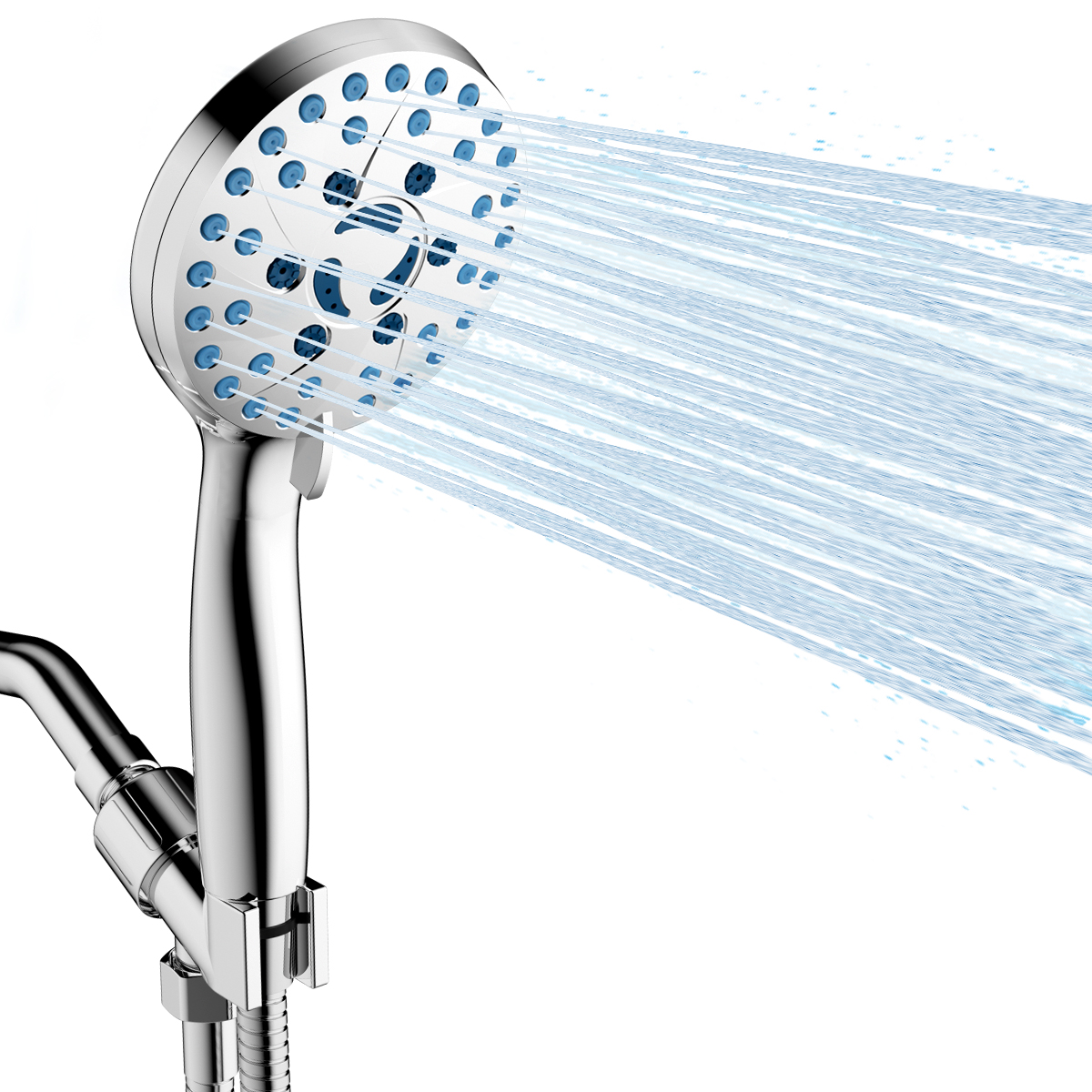 Gped 5-Mode Handheld Shower Head with Hose and Brackets