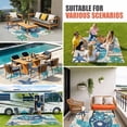 thumbnail image 3 of Sea Turtle Coastal Outdoor Rug 3x5 Ft, Non Slip Washable Area Rug, Summer Beach Starfish Nautical Patio Rugs Carpet Runner, Large Floor Mat for Indoor/Outdoor Deck Porch Camping, 3 of 8