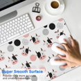 thumbnail image 4 of Long Mouse Pads for Desk,White Cow Head Dot Pattern Desk Mats on Top Of Desks, Desk Mouse Pad Extra Large with 3mm Non-Slip Base and Stitched Edge for Gaming,Office,Work,Home 35.4"x15.7", 4 of 6