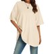thumbnail image 1 of MKLEKYY Camiseta Camiseta Básica Ajustada De Cuello Redondo Para Mujer, Camiseta De Verano De Manga Corta, Camiseta Clásica, Camiseta 664 Talla XL, 1 of 3