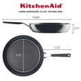 thumbnail image 6 of KitchenAid Hard Anodized 12.25 Inch Nonstick Frying Pan, Onyx Black, 6 of 9