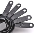 thumbnail image 3 of shiyou-Plastic Measuring Cups and Spoons Set of 11, Kitchen Measuring Cups and Spoons Set for Dry & Liquid Ingredients, 5 Measuring Cups & 6 Measuring Spoons Set for Cooking & Baking Color Black, 3 of 4
