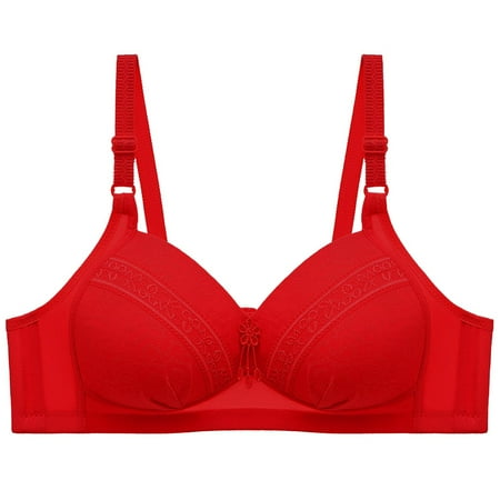 Fesfesfes Bras for Women Wireless Ladies Solid Color Bras Comfortable Everyday Bra Underwear Bras Women Bras