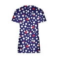 thumbnail image 5 of Xihbxyly Womens Plus Size Tops Summer Short Sleeve T-Shirt Casual Loose V Neck Tee Shirts July 4 Shirts for Women Independence Day Tops, 5 of 5