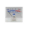 thumbnail image 1 of Wweixi VU Level Meter Gauge White Panel LED Backlight Power Amplifier Audio VU Level Pointer Meter, 1 of 7