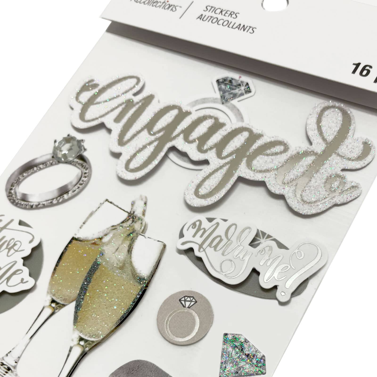 Recollections Engaged Stickers, 12 Pack