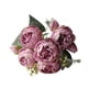 thumbnail image 5 of Ramo de novia artificial de rosas de seda con tallo largo y romántico. Rosa violeta, 5 of 9
