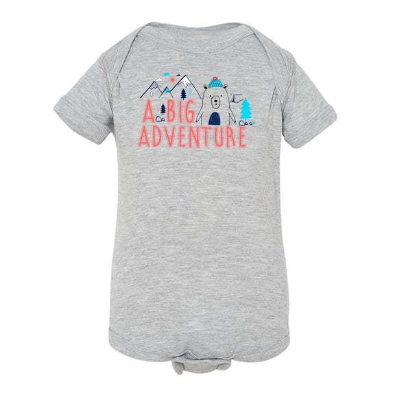 A Big Adventure Cute Bear Bodysuit Infant -Image by Shutterstock,  12 Months