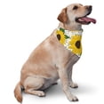 thumbnail image 2 of Junzan Sunflowers-1pcs Dog Bandanas,Dog Bandanas Scarf Triangle Bibs Kerchief Flannel Thicken Cotton Bandana for Small Medium Large Dogs and Cats, 2 of 9