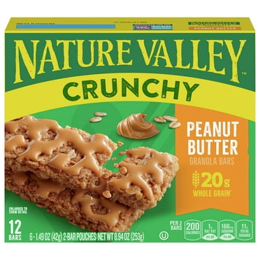 Nature Valley Crunchy Peanut Butter Granola Bars, 12 ct (Package May Vary)