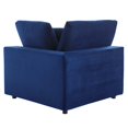 thumbnail image 4 of Modway Commix Down Filled Overstuffed Performance Velvet 6-Piece Sectional Sofa in Navy, 4 of 10