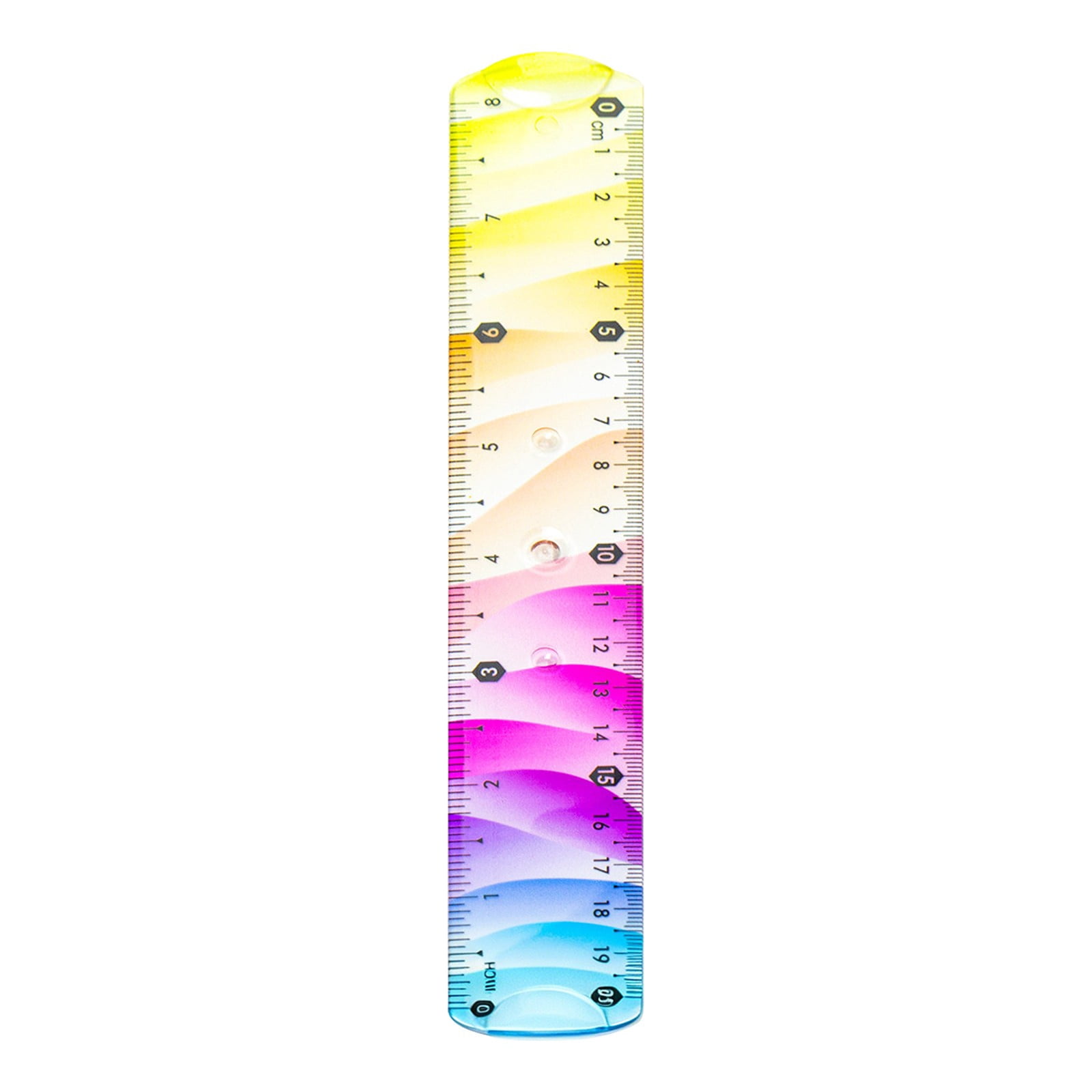 Gradient Colorful Soft Tape Measure, 15cm Flexible Portable Double Scale Ruler for Sewing Tailoring Body Measurement, Set of 3